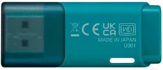 Kioxia TransMemory U301 LU301L256GG4 256 GB Açık Mavi USB Flash Bellek - USB 3.2 Gen 1, Kayar Kapak, 2 Yıl Garanti