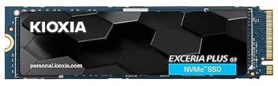 Kioxia Exceria Plus G3 1TB NVMe M.2 SSD (LSD10Z001TG8) - PCIe 4.0, 5000MB/s Okuma, 3900MB/s Yazma, HMB Önbellek