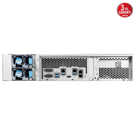 Asustor AS7212RDX (90IX01W0-BW3S00) 12 Yuvalı 8GB DDR4 ECC NAS Depolama - 12x20TB, 128GB RAM, 2xM.2, 4x1GbE, USB 3.2 x6