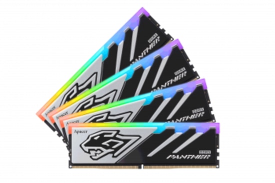 Apacer Panther RGB 32GB 2x16GB 5200MHz CL38 DDR5 Gaming RAM (AH5U32G52C5229BAA-2) - 1.35V, 288-pin, Soğutuculu