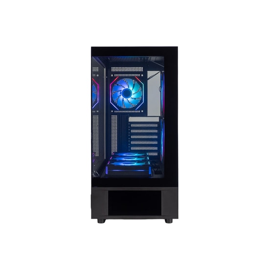 DarkFlash DS950V-850W Siyah Mid Tower Bilgisayar Kasası - 80+ Bronze, 6 Fanlı, Gen5 LCD IPS, L17 Fanlı Kasa