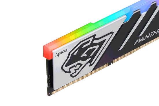 Apacer Panther RGB 16GB (1x16GB) DDR5 6000MHz CL40 Gaming RAM (AH5U16G60C5129BAA-1) - 1.35V, 288-Pin, Intel XMP 3.0