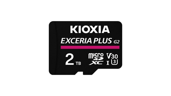Kioxia Exceria Plus G2 2TB LMPL2M002TG2 microSDXC Hafıza Kartı - UHS-I, U3, V30, A1, Class 10, 100/90 MB/s