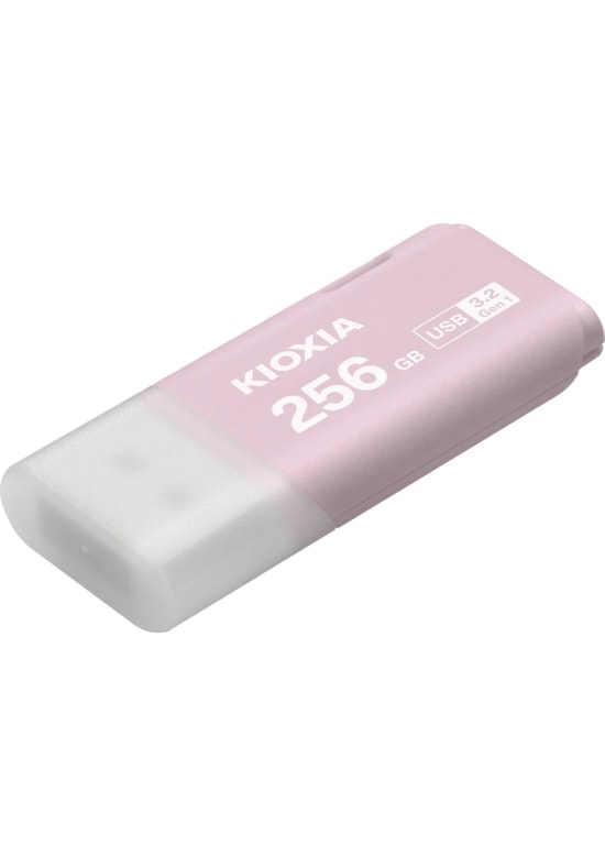 Kioxia TransMemory U301 LU301B256GG4 256 GB Pembe USB Flash Bellek - USB 3.2, USB-A, Kayar Kapak, 2 Yıl Garanti