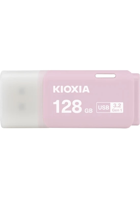 Kioxia TransMemory U301 LU301B128GG4 Pembe 128 GB USB Bellek - USB 3.2 Gen 1, USB 2.0 Uyumlu, 2 Yıl Garanti