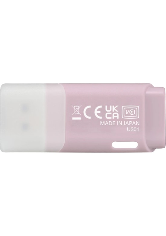 Kioxia TransMemory U301 LU301B128GG4 Pembe 128 GB USB Bellek - USB 3.2 Gen 1, USB 2.0 Uyumlu, 2 Yıl Garanti