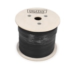 Digitus DK-1613-5-OD Cat6 U-UTP Outdoor 500m Network Data Kablosu - Siyah Renk, Tek Sargılı Kablo