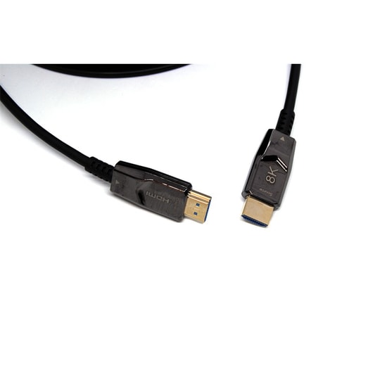 Beek BC-DSP-HA-MM-AOC21-10 HDMI 2.1 Aktif AOC Fiber Optik Kablo - Erkek/Erkek, 10 Metre, 8K@60Hz, Altın Kaplama