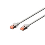 Beek BC-S6010 CAT6 Gri SFTP/PIMF Patch Network Kablosu - 1 Metre Kablo Uzunluğu, LSZH, AWG26, Pairs in Metal Foil