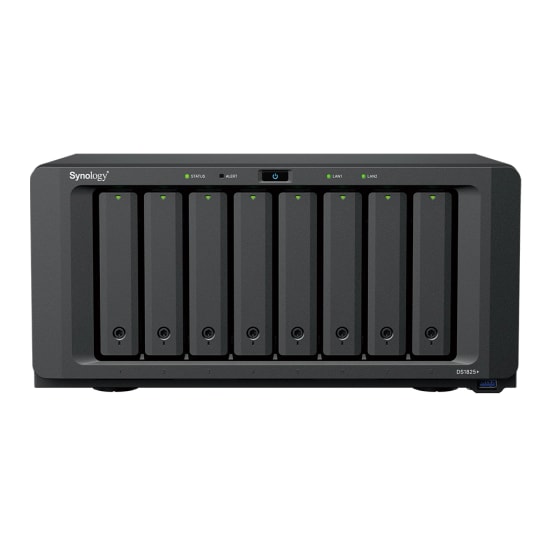 Synology DS1825 Neo Plus 8 Yuvalı NAS - Ryzen V1500B, 4GB DDR4 ECC Olmayan RAM, 2x 2.5GbE, 2x M.2 2280 NVMe