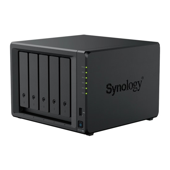 Synology DS1525 Neo Plus 5 Disk Yuvalı NAS Sunucu - 4 GB DDR4 Non-ECC, 2 M.2 NVMe, 4x1GbE LAN, AMD Ryzen V1500B