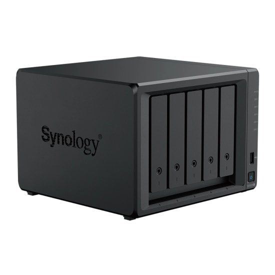 Synology DS1525 Neo Plus 5 Disk Yuvalı NAS Sunucu - 4 GB DDR4 Non-ECC, 2 M.2 NVMe, 4x1GbE LAN, AMD Ryzen V1500B