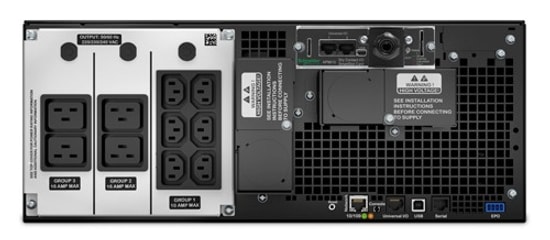 APC Smart-UPS SRT6KRMXLIM Marine 230V UPS - 6000VA, 6kW Güç, On-Line, Sinüs Dalga, Dahili Bypass, Kurşun-Asit Akü