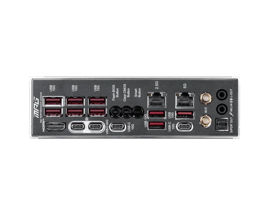 MSI MPG X870E Carbon MAX WiFi AM5 DDR5 ATX Anakart - 9000MHz(OC), 4x M.2, USB4 40Gbps, Wi-Fi 7, 5G LAN, 2.5G LAN
