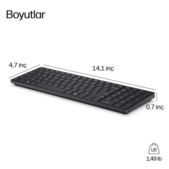 HP EliteBoard G1a E02B2AT Ryzen AI 5 PRO 340 16GB 512GB SSD Klavye Bilgisayar - Windows 11 Pro, Wi-Fi 7, 50 TOPS NPU