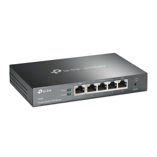 TP-Link Omada ER605 Gigabit Multi-WAN VPN Router - 4 Port, Merkezi Yönetim, Güvenli ve Güvenilir VPN Tüneli