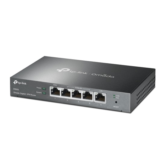 TP-Link Omada ER605 Gigabit Multi-WAN VPN Router - 4 Port, Merkezi Yönetim, Güvenli ve Güvenilir VPN Tüneli