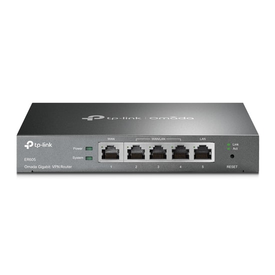 TP-Link Omada ER605 Gigabit Multi-WAN VPN Router - 4 Port, Merkezi Yönetim, Güvenli ve Güvenilir VPN Tüneli