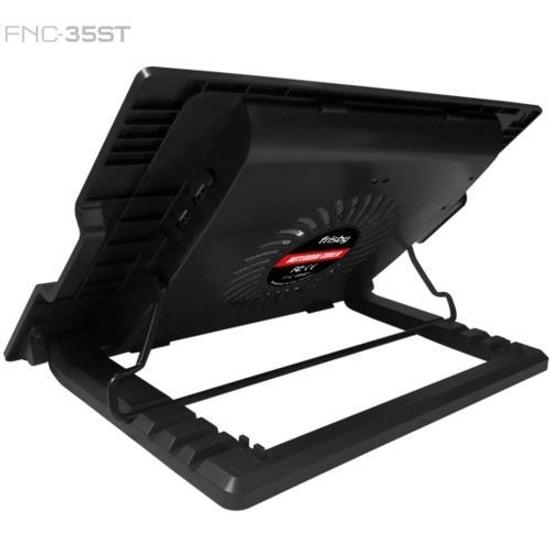 Frisby FNC-35ST Notebook Soğutucu - 14cm Fanlı, USB Hub'lı, 10-17" Uyumlu Dizüstü Bilgisayar Soğutucu