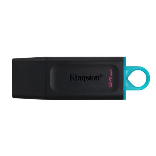 Kingston DataTraveler Exodia DTX/64GB 64GB USB 3.2 Gen 1 Flash Bellek - Siyah/Yeşil, NAND, Taşınabilir ve Güvenli