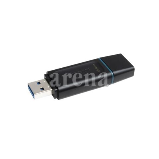 Kingston DataTraveler Exodia DTX/64GB 64GB USB 3.2 Gen 1 Flash Bellek - Siyah/Yeşil, NAND, Taşınabilir ve Güvenli