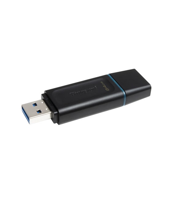 Kingston DataTraveler Exodia DTX/64GB 64GB USB 3.2 Gen 1 Flash Bellek - Siyah/Yeşil, NAND, Taşınabilir ve Güvenli