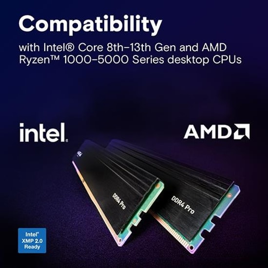 Crucial Pro 32GB 3200MHz DDR4 CP32G4DFRA32AT RAM - 3200MT/s, 1.2V, CL22, UDIMM Masaüstü Bellek, Yüksek Performans Kiti