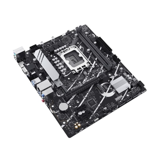 Asus Prime B760M-K D5 Anakart: LGA1700, DDR5 8000MHz OC, PCIe 4.0, Çift M.2, HDMI, VGA, USB 3.2, 2.5G LAN, Micro ATX