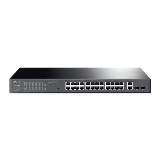 TP-Link TL-SG1428PE 24 Port Gigabit PoE+ Switch - 2 SFP Port, 250W PoE Gücü, Yönetilebilir Akıllı Switch, Rack Tipi