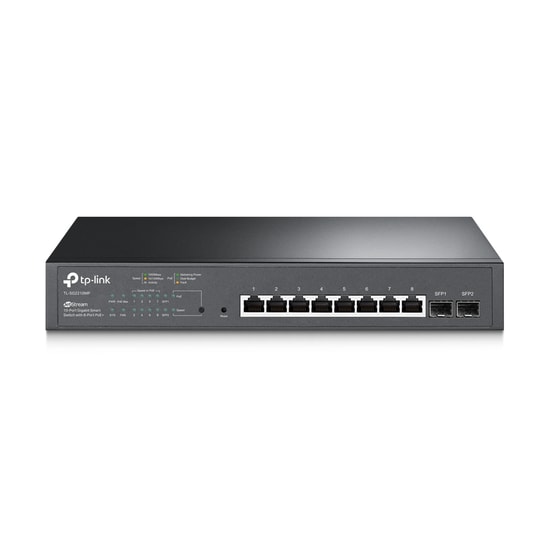 Tp-Link TL-SG2210MP 10 Port Gigabit Omada Akıllı Switch - 8 Port PoE+, 150W Güç, 2x SFP Port, Yönetilebilir, Rackmount