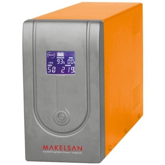 Makelsan Lion MU02200L11LX005 2200VA Line-Interactive UPS - 2x9Ah Akü, 1320W, LCD Ekran, USB Giriş, Kesintisiz Güç