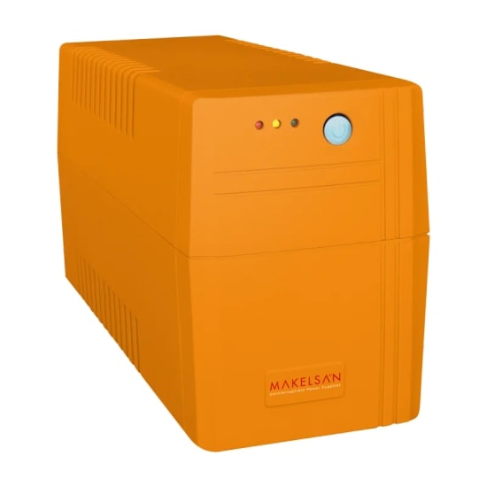 Makelsan Lion 650VA Line Interactive Kesintisiz Güç Kaynağı (MU00650L11MP005) - 1x7Ah Akü, 390W, 5/10dk, Simüle Sinüs