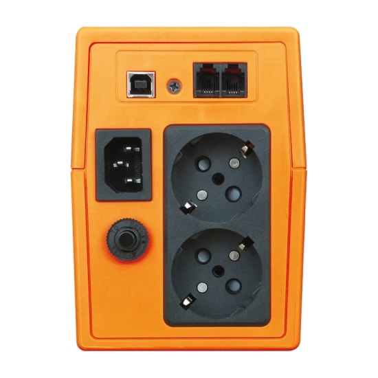 Makelsan Lion 650VA Line Interactive Kesintisiz Güç Kaynağı (MU00650L11MP005) - 1x7Ah Akü, 390W, 5/10dk, Simüle Sinüs