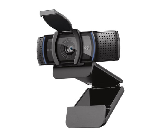 Logitech C920s HD Pro Siyah Webcam (960-001252) - 1080p 30fps, Kapaklı, Mikrofonlu, Otomatik Odaklama, 150cm USB-A Kablo