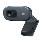 Logitech C270 HD Webcam (960-001063) - 720p, 30fps, Gürültü Önleyici Mikrofon, Otomatik Parlaklık, 150cm USB-A Kablo