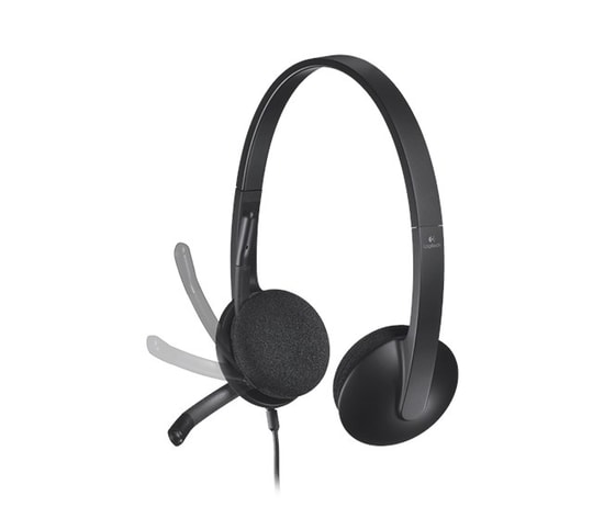Logitech H340 Siyah USB Kulaklık (981-000475) - 32mm Sürücü, Gürültü Önleyici Mikrofon, ENC, 180cm USB-A Kablolu