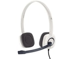Logitech H150 Stereo Kablolu Beyaz Kulak Üstü Kulaklık (981-000350) - 3.5mm Jack, Gürültü Engelleyici Mikrofon