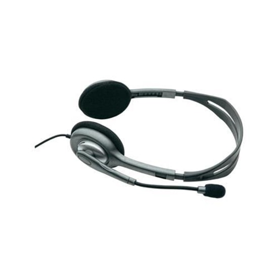 Logitech H110 Gri Kablolu Stereo Kulaklık (981-000271) - Akustik, 58 dB, Gürültü Önleyici Mikrofonlu, 180cm AUX Kablo