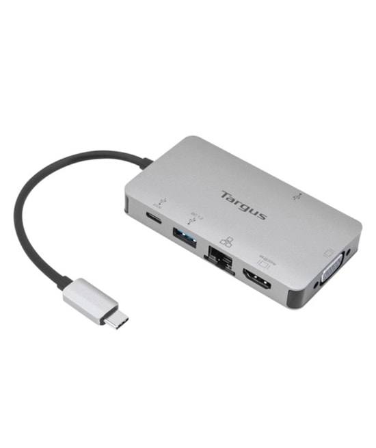 Targus TARDOCK419EUZ USB-C 4K HDMI/VGA Bağlantı İstasyonu - 100W Güç Geçişi, Tak ve Çalıştır Docking Station