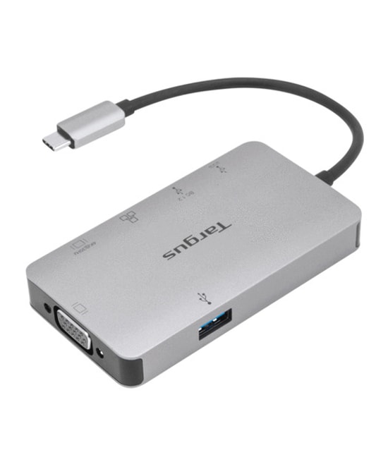 Targus TARDOCK419EUZ USB-C 4K HDMI/VGA Bağlantı İstasyonu - 100W Güç Geçişi, Tak ve Çalıştır Docking Station