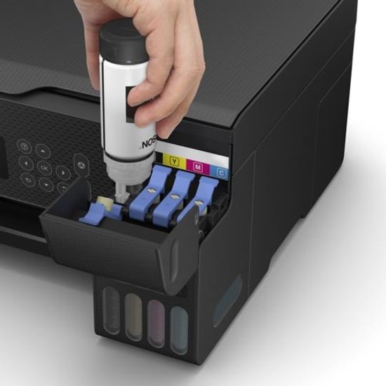 Epson EcoTank L3260 Tanklı Yazıcı - Renkli, Wi-Fi, Tarayıcı, Fotokopi, 33ppm, 15ipm, 3.7" LCD Ekranlı Siyah Yazıcı