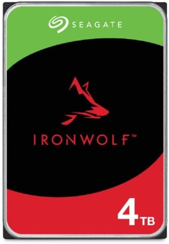 Seagate IronWolf 4TB NAS Hard Disk (ST4000VN006) - 3.5" SATA, 5400RPM, 256MB Cache, 7/24