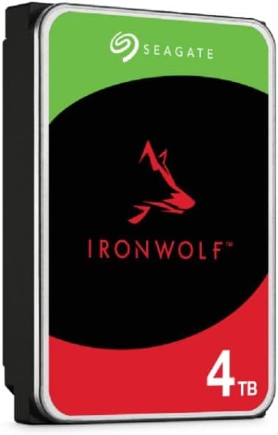Seagate IronWolf 4TB NAS Hard Disk (ST4000VN006) - 3.5" SATA, 5400RPM, 256MB Cache, 7/24
