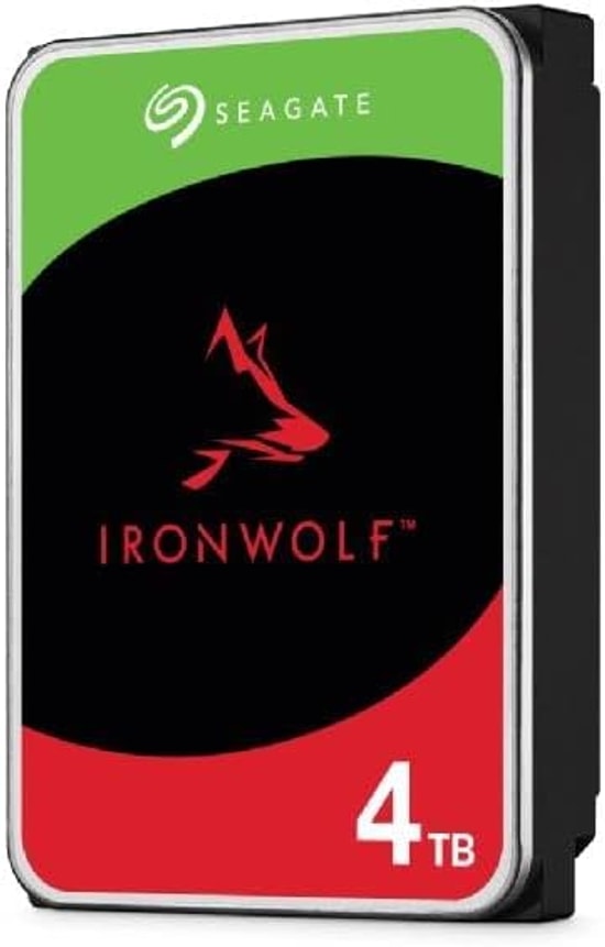 Seagate IronWolf 4TB NAS Hard Disk (ST4000VN006) - 3.5" SATA, 5400RPM, 256MB Cache, 7/24