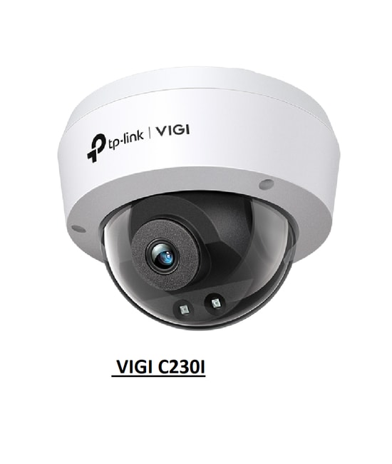 TP-Link VIGI C230I 4MM Lens 3MP Dome Network Kamera: Akıllı İnsan/Araç Algılama, 30 Metre Gece Görüşlü Güvenlik Kamerası