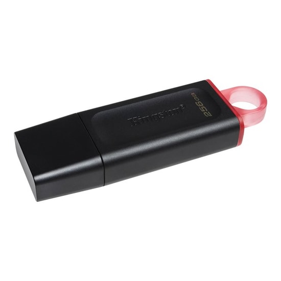 Kingston DataTraveler Exodia 256GB USB 3.2 Gen 1 Flash Bellek Siyah Kırmızı (DTX/256GB) - USB Type-A, Kapaklı Tasarım