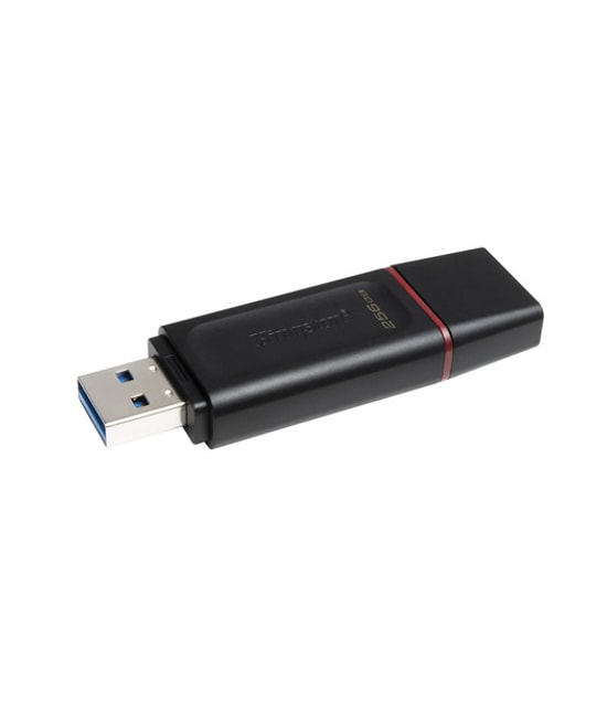 Kingston DataTraveler Exodia 256GB USB 3.2 Gen 1 Flash Bellek Siyah Kırmızı (DTX/256GB) - USB Type-A, Kapaklı Tasarım