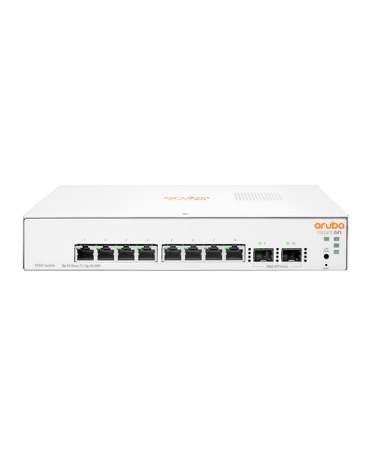 HPE Aruba Instant On 1930 8 Port Gigabit 2 SFP Switch (JL680A) - Küçük İşletmeler İçin İdeal, Yüksek Performans
