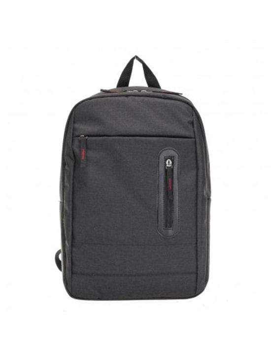 PLM Castelo 15.6" Siyah Notebook Sırt Çantası - Su Geçirmez Kumaş, Ergonomik Tasarım, Korumalı Bölme, 40x28x9cm
