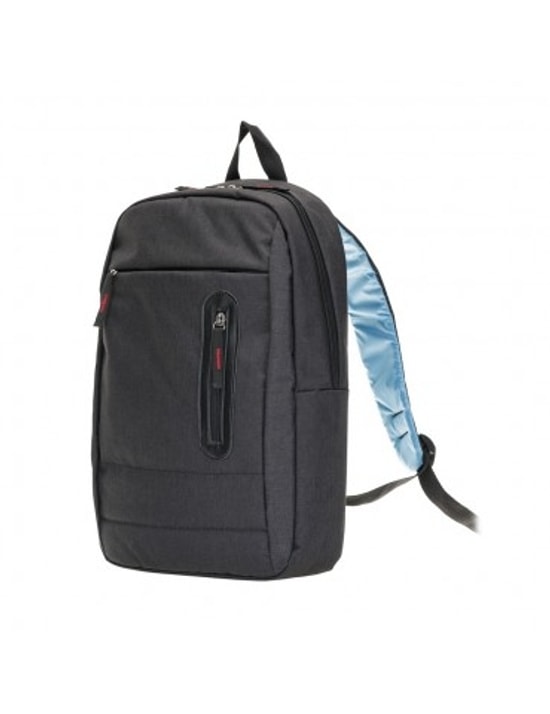 PLM Castelo 15.6" Siyah Notebook Sırt Çantası - Su Geçirmez Kumaş, Ergonomik Tasarım, Korumalı Bölme, 40x28x9cm